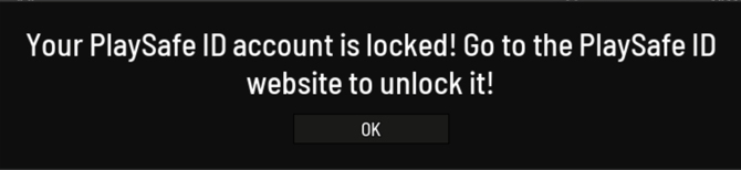 Re-auth in-game locked screen