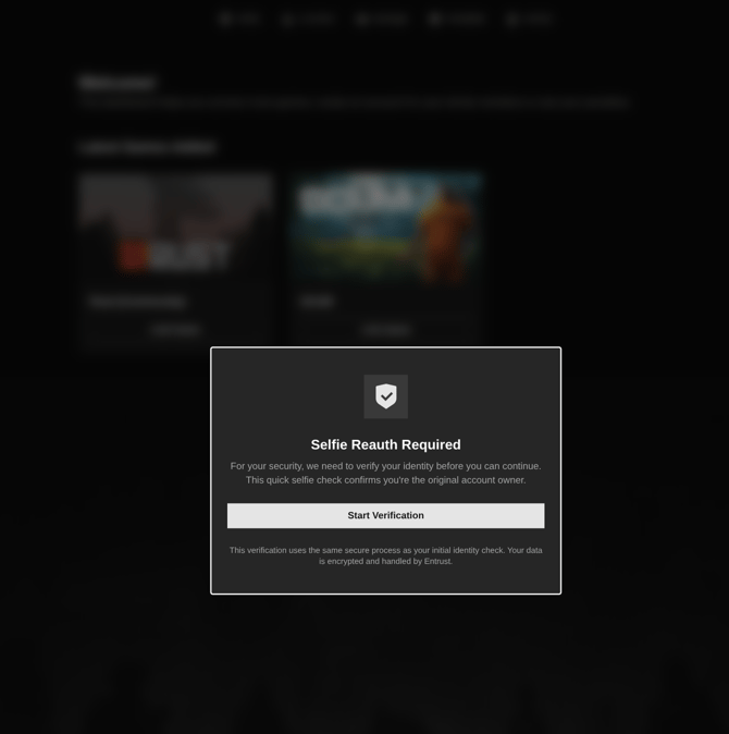 Re-auth locked screen